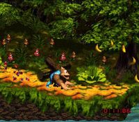 une photo d'Ã©cran de Donkey Kong Country 3 sur Nintendo Super Nes